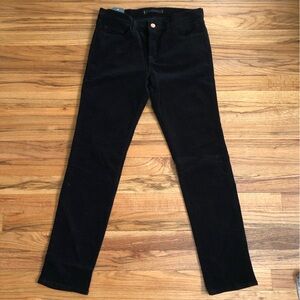 New but FLAWED J Brand Black Corduroy Pants skinny jeans pants cords 29